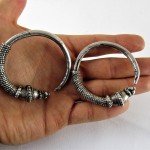 Antichi orecchini pakistani in argento