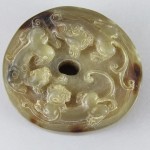 Antico intaglio cinese in corno di bue
