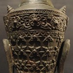 Testa in bronzo thailandese