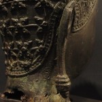 Testa in bronzo thailandese