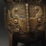 Vaso in bronzo con coperchio raffigurante fenice