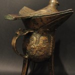 Vaso in bronzo con coperchio raffigurante fenice