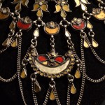Collana in argento e vetri