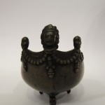 Kapala tibetana in bronzo