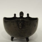 Kapala tibetana in bronzo