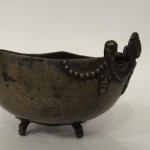 Kapala tibetana in bronzo