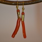 Orecchini in corallo e oro