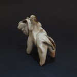 Coppia di cavalli in terracotta invetriata