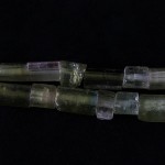 Collana con tormalina e elementi dorati