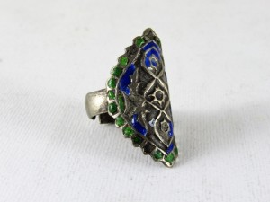 Antico anello islamico smaltato
