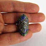 Antico anello islamico smaltato