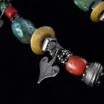 Collana berbera in corallo e argenti