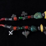Collana berbera in corallo e argenti