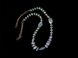 Collana in acquamarina