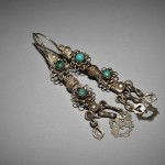 Orecchini indiani in argento e turchese