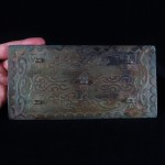 Antico specchio cinese in bronzo