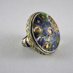 Anello Multan in argento e smalti - Pakistan