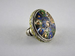 Anello Multan in argento e smalti - Pakistan