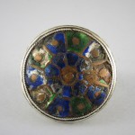 Anello Multan in argento e smalti - Pakistan