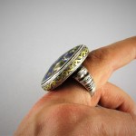 Anello Multan in argento e smalti - Pakistan