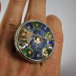 Anello Multan in argento e smalti - Pakistan