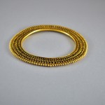 Bracciale indiano in argento dorato