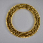 Bracciale indiano in argento dorato