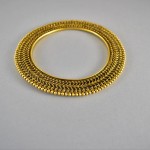 Bracciale indiano in argento dorato