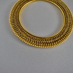 Bracciale indiano in argento dorato
