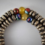 Antico rosario islamico in corallo nero - tasbih