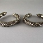 Coppia di bracciali indiani in argento