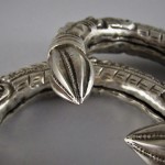 Coppia di bracciali indiani in argento