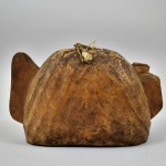Antica maschera in legno laccato - Cina
