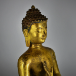 Scultura in bronzo dorato - Buddha della medicina